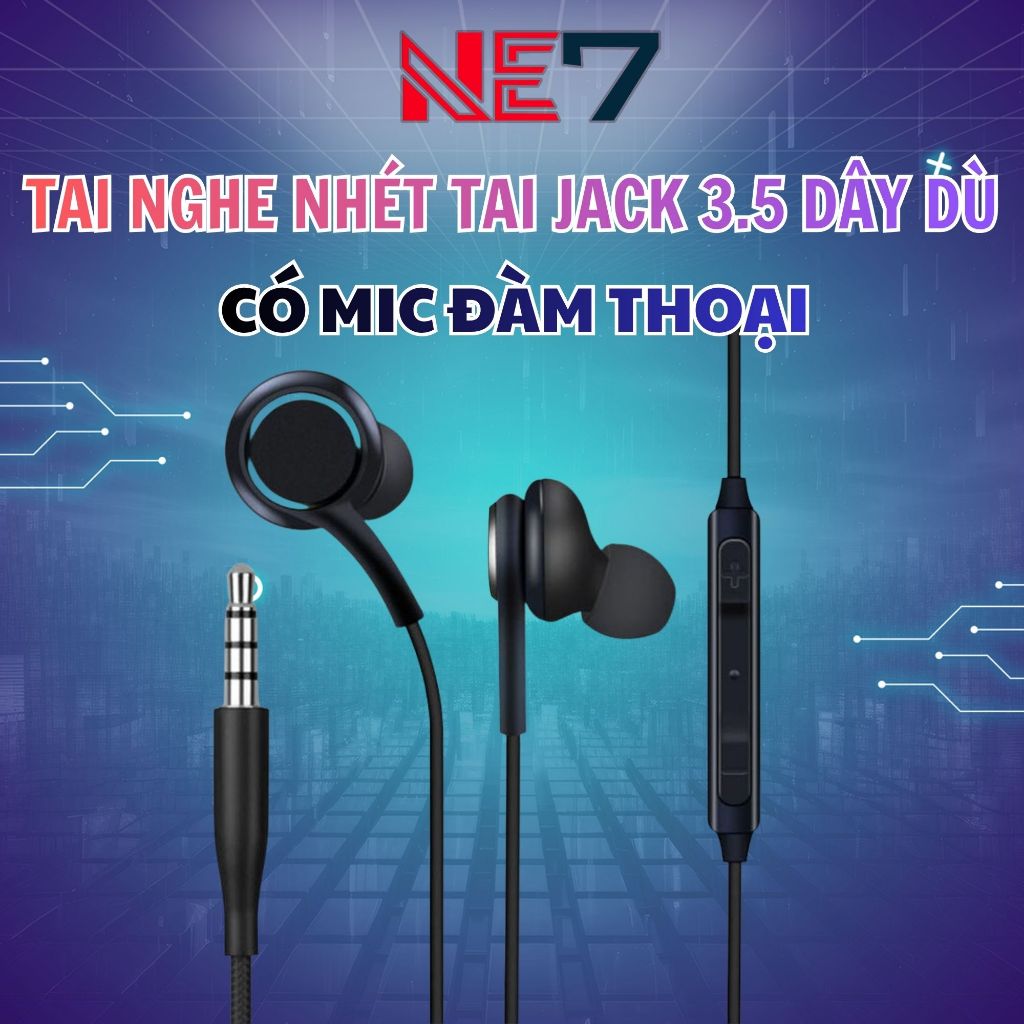 Tai nghe cho SS S10 S10 Plus, Tai nghe có mic và điều khiển, Tai nghe dây bọc dù chống rối - TNAKG