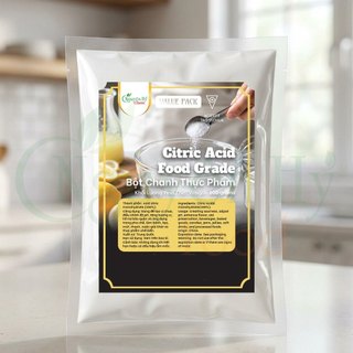 Acid Citric, bột chanh, chất tạo chua, dùng  bánh, kẹo, mứt, thạch, nước giải khát 50g / 100g