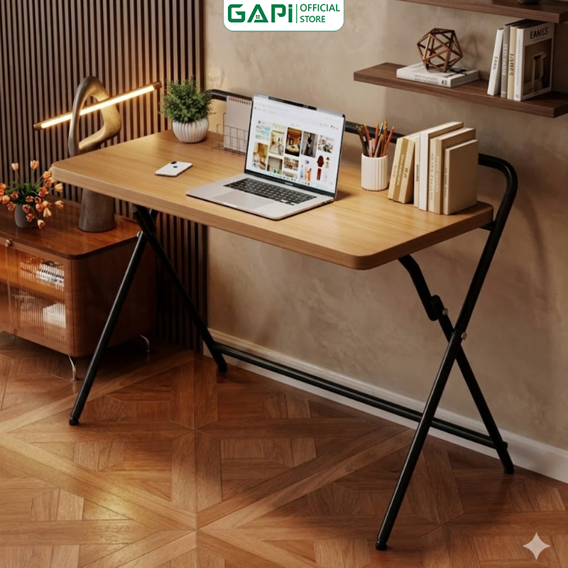 Bàn làm việc gấp gọn tiện ích khung sắt chắc chắn thương hiệu GAPI - GM139