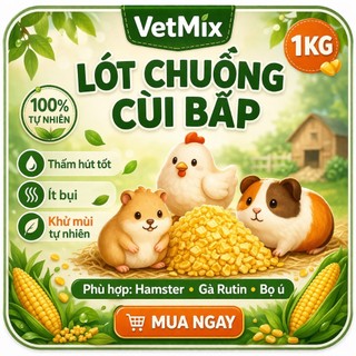 Lót chuồng gà rutin, rùa, sóc, rồng đất đã trộn sẵn men visinh khử mùi hôi .