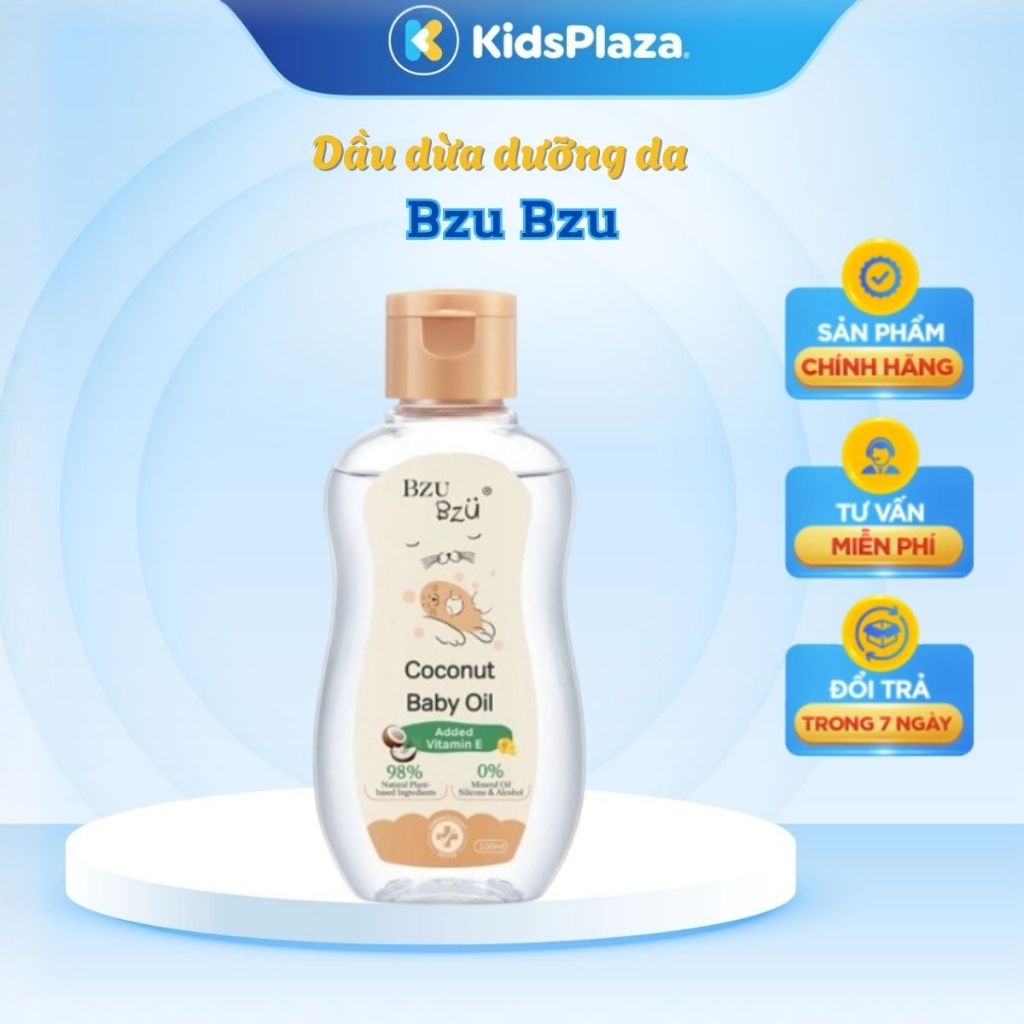 Dầu dừa dưỡng da cho bé Bzu Bzu 100ml - Kids Plaza