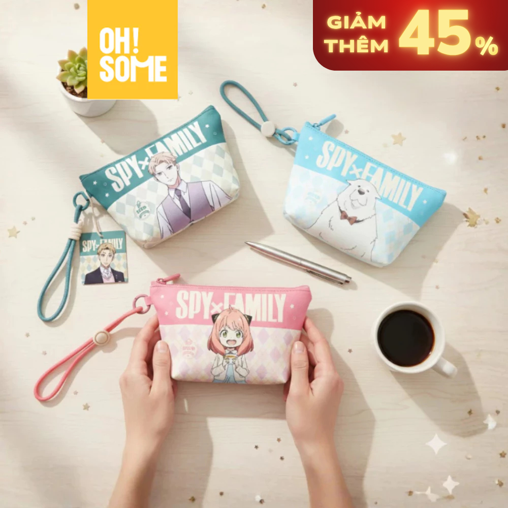 【OHSOME - Spy x Family】- Túi mini đựng đồ đa năng nhỏ gọn Yor - Anya - Bond Forger siêu dễ thương