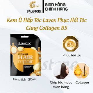 Gói Hấp Ủ Phục Hồi Tóc LAVOX, ASAPA 30ml  collagen vitaminb5 biotin dưỡng tóc Galistore