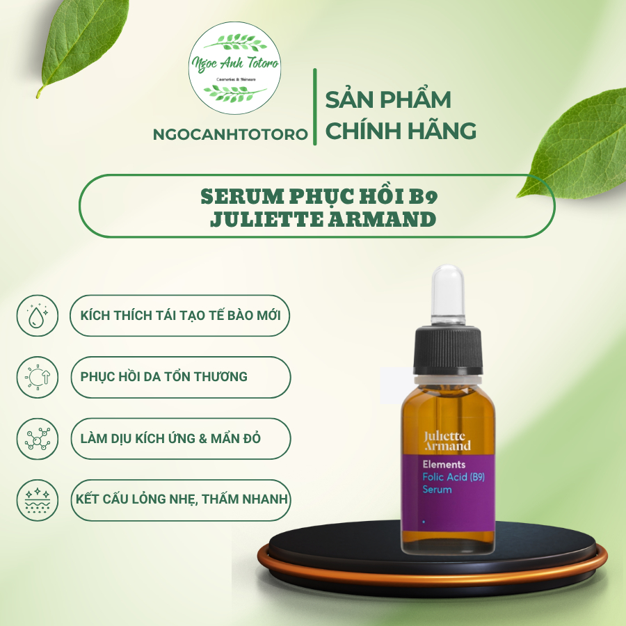 [Hàng Công Ty] Tinh chất chống kích ứng phục hồi da Juliette Armand Folic Acid B9 serum JA