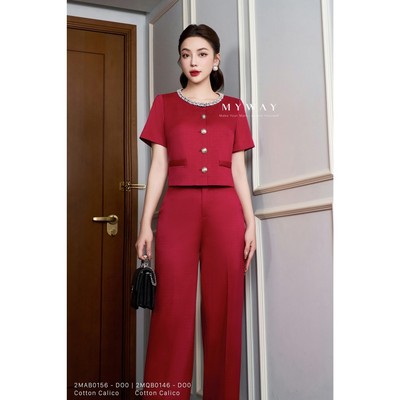 Quần Dài Nữ MY WAY Dáng Đứng Cạp Cao Dày Dặn 2MQB0146