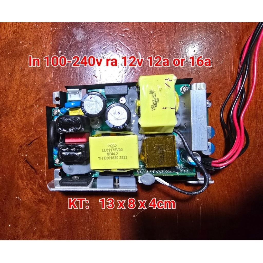 Nguồn 12v 16a công suất thực