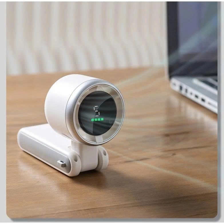 Quạt Cầm Tay Mini Sò Lạnh MEXI Dung Lượng 6000mAh Làm Mát Sò Lạnh 199 Tốc Độ Gió Gấp Gọn 90 Độ Tặng Kèm Dây Đeo | BigBuy360 - bigbuy360.vn