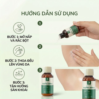 Bột Thảo Mộc Khử Mùi Hôi Nách Xanh 18g Giảm Mùi Cơ Thể, Giữ Vùng Dưới Cánh Tay Khô Thoáng 24h