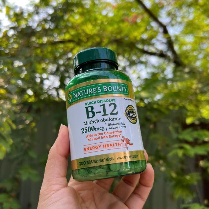 Viên Vitamin B12 2500mcg Nature’s Bounty 300 viên của Mỹ