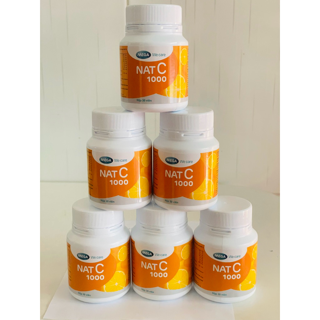 Nat C 1000mg - Bổ sung vitamin C 1000mg (lọ 30 viên)