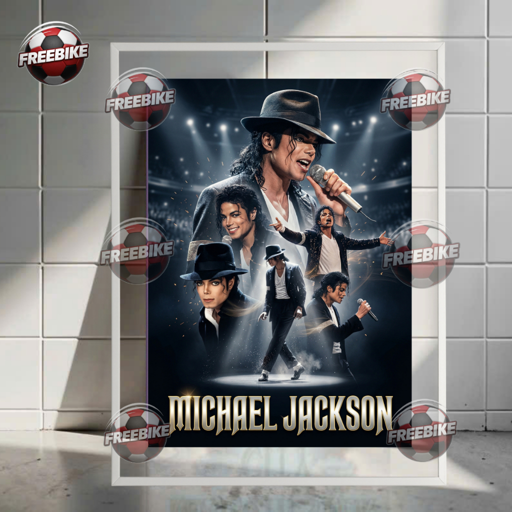 POSTER MICHAEL JACKSON KHUNG BẰNG KÍNH PHA LÊ CAO CẤP MẪU 2