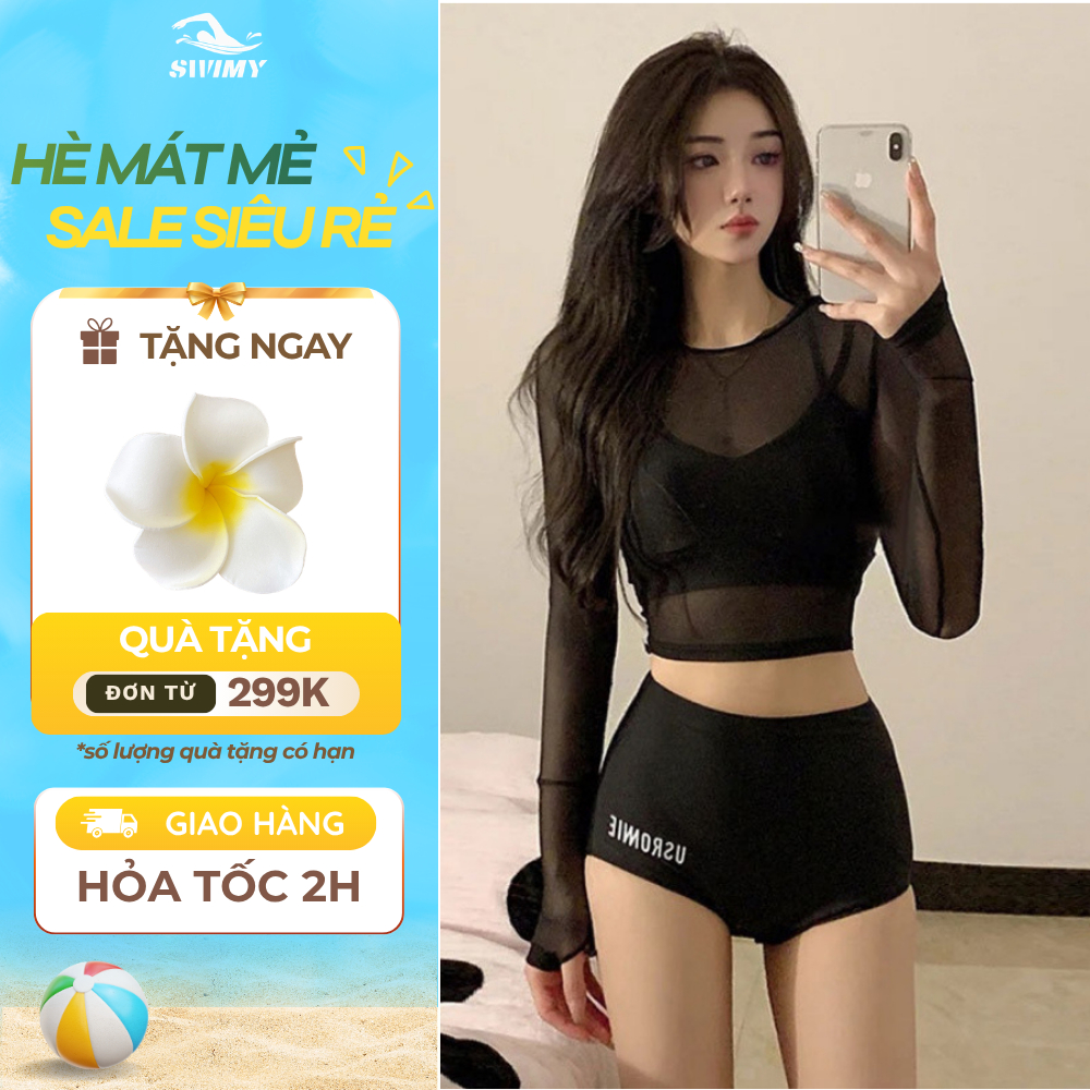[K055] Bikini nữ đi biển, đi bơi, set đồ bơi nữ gồm 3 sản phẩm sexy SWIMY | BigBuy360 - bigbuy360.vn