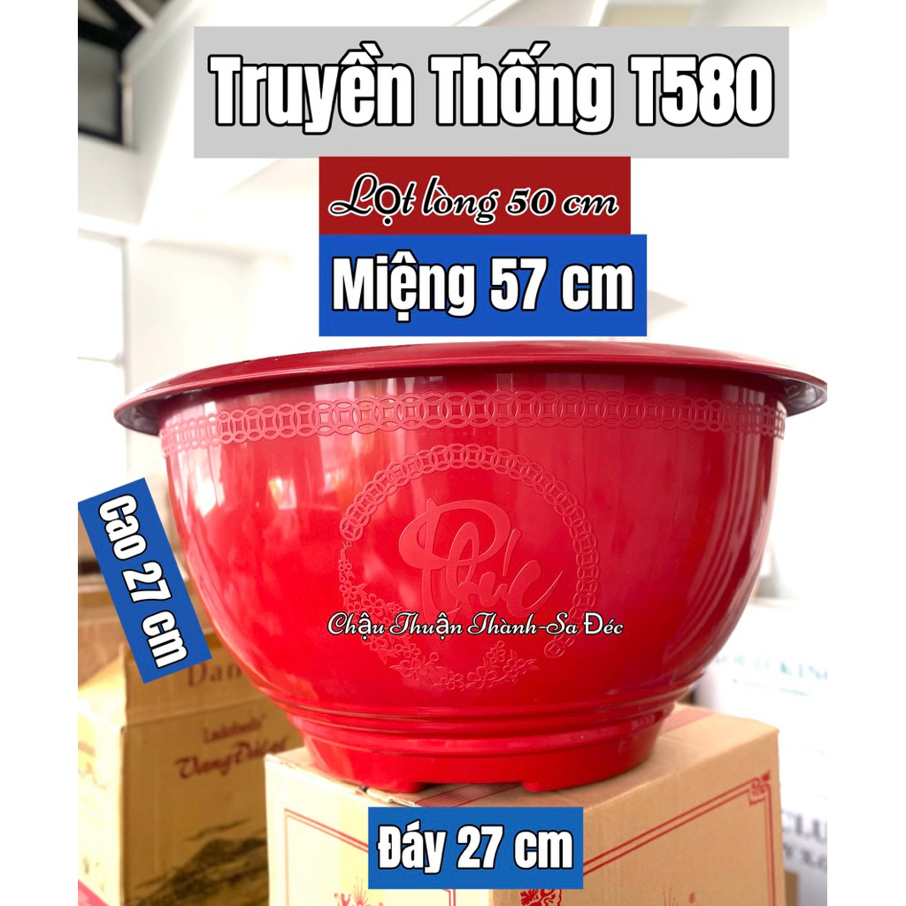 [Combo 5-10cái] Chậu T58 đỏ