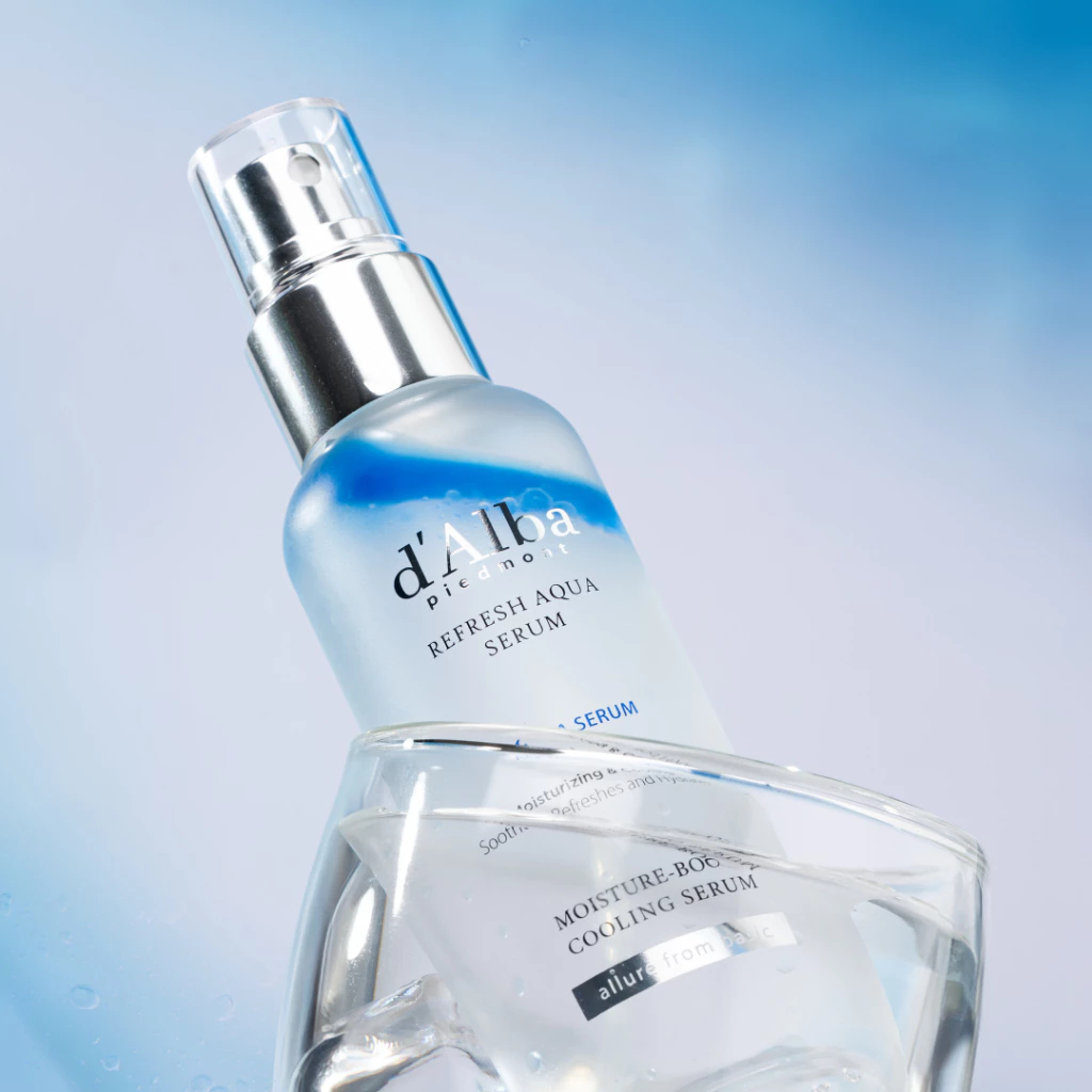Xịt khoáng d'AIba trắng + sông băng ❄️ Cấp ẩm mát lạnh, se lỗ chân lông, dưỡng sáng da, không bết dí