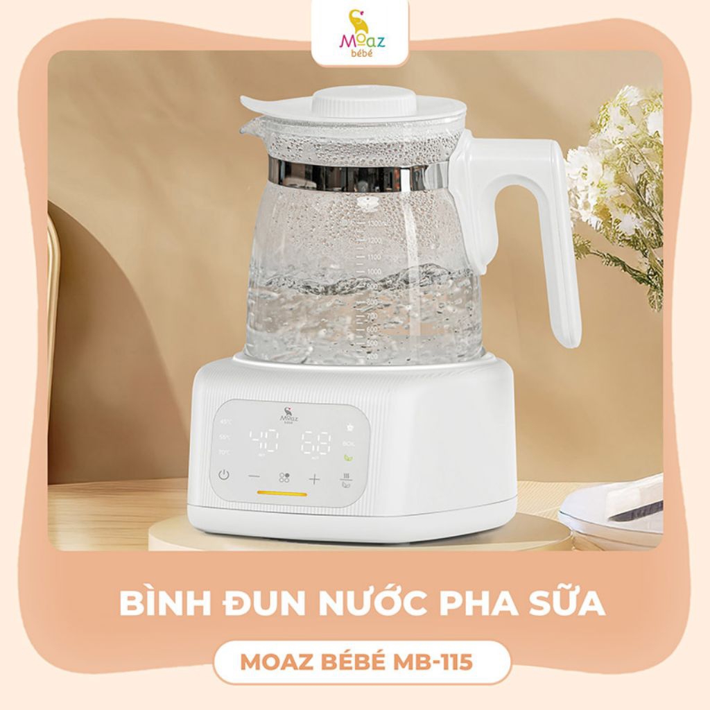 bh 1 năm - Bình đun nước pha sữa Moaz BéBé MB115