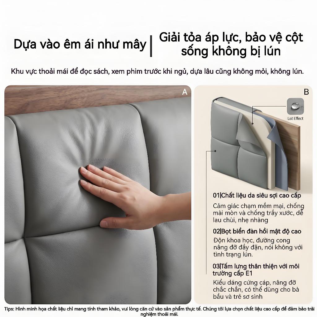 ALVIN Giường ngủ giường ngủ hiện đại Đầu giường bọc vải nhiều kích cỡ để lựa chọn có ngăn chứa đồ dưới gầm giường | BigBuy360 - bigbuy360.vn