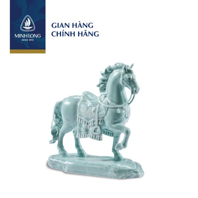 Tượng Bảo Mã 23.9 cm - Tượng - Men Ngọc (bóng)
