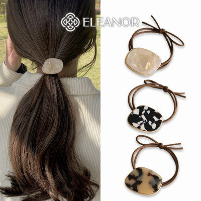 Dây buộc tóc nữ Eleanor Accessories họa tiết vân đá phụ kiện tóc dây cột tóc 11862
