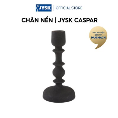 Chân nến | JYSK CASPAR | nhôm | đen | Ø8xC16cm