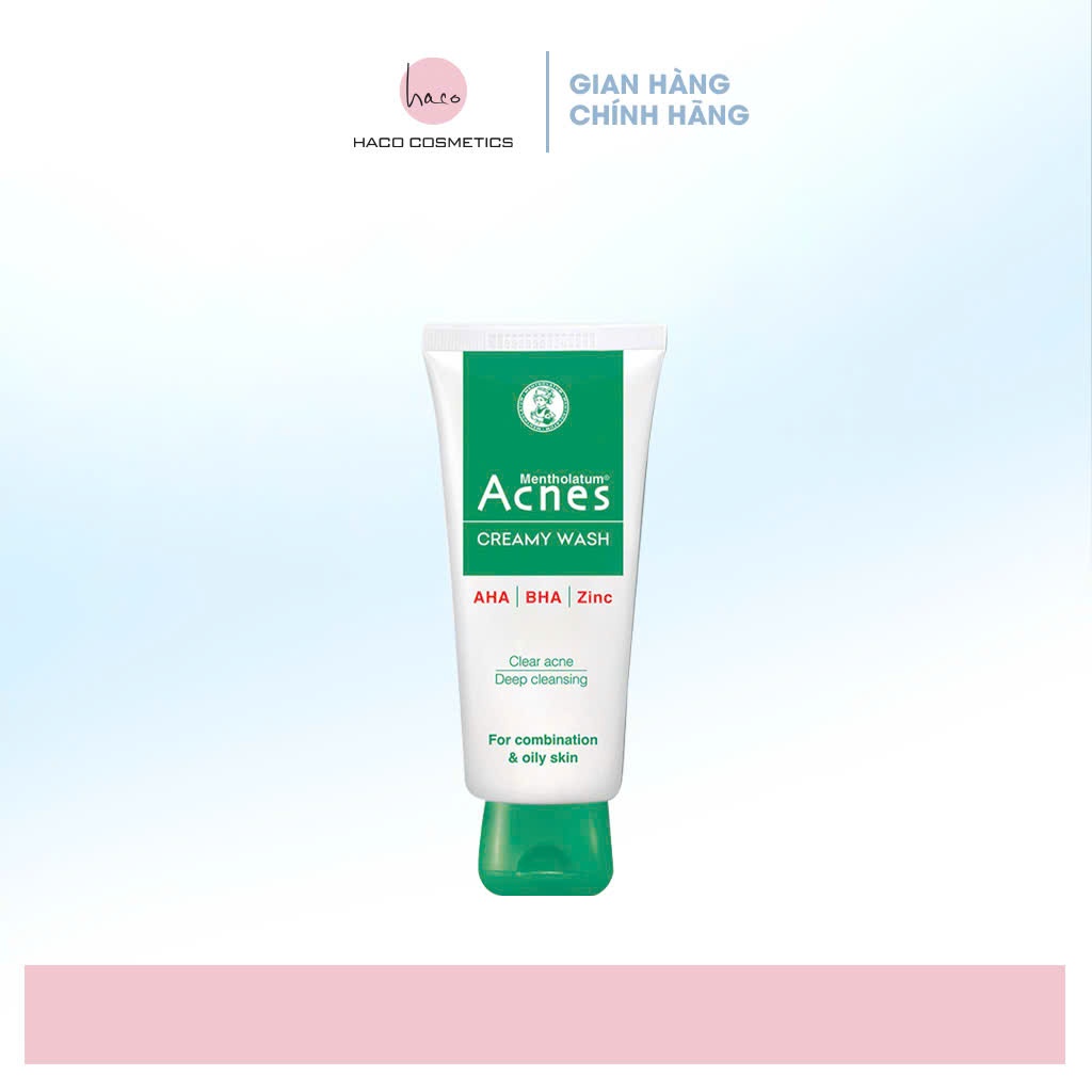 Sữa Rửa Mặt Acnes Creamy Wash/Oil Control 100g
