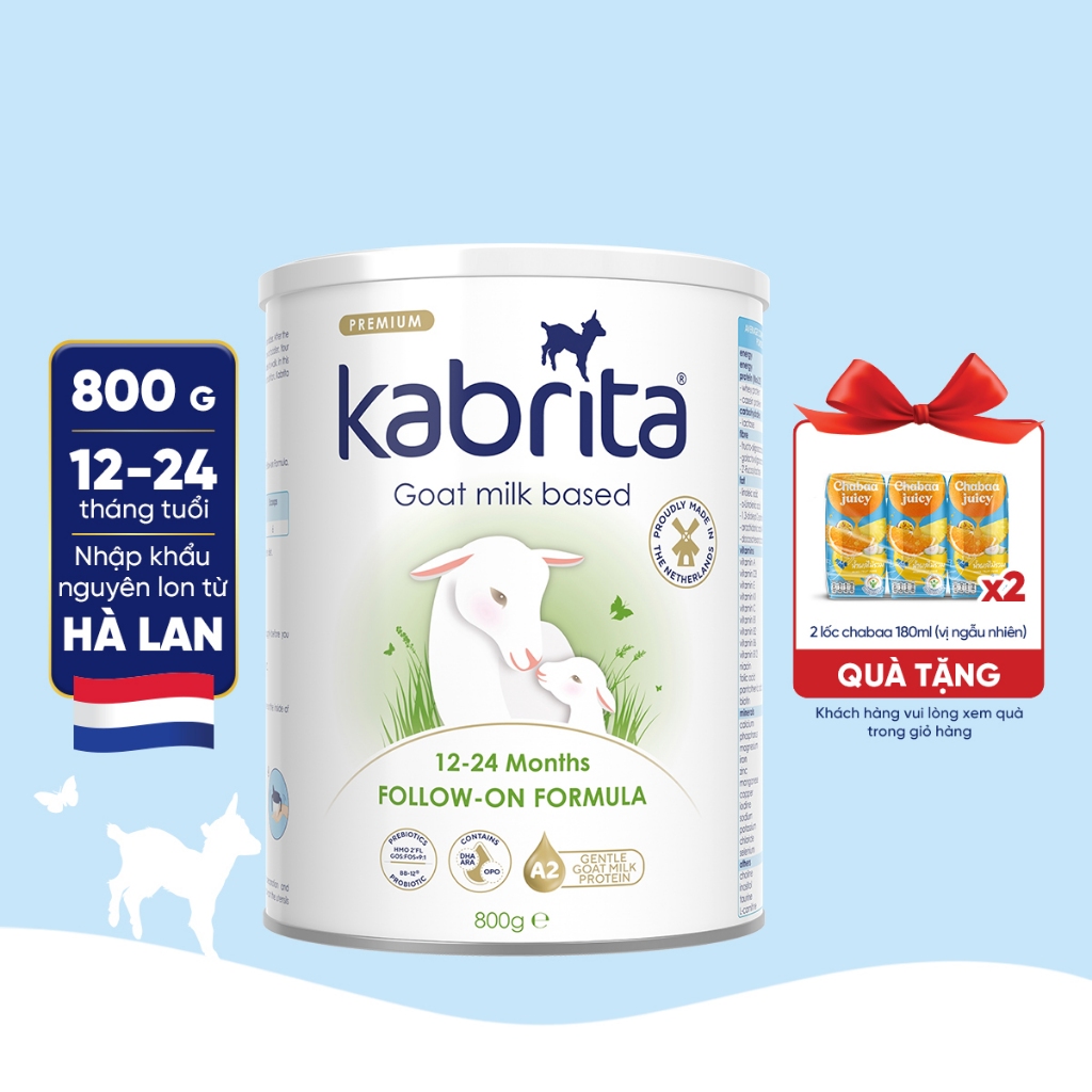 [CÔNG THỨC MỚI] Sữa dê Kabrita số 2 - Lon 800g