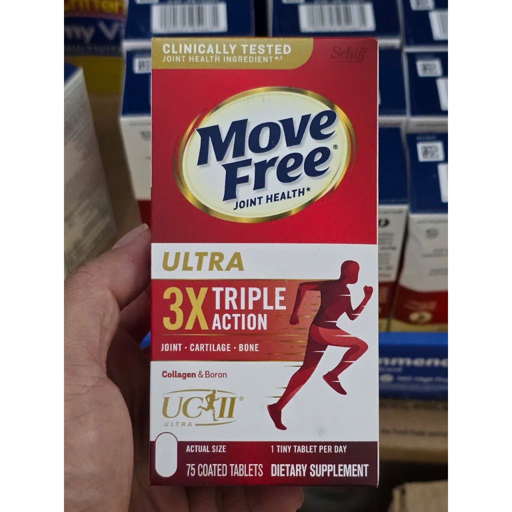 date 1/28 - Hỗ trợ xương khớp Viên uống bổ xương khớp Schiff Move Free Ultra 3X Triple Action 75 viê