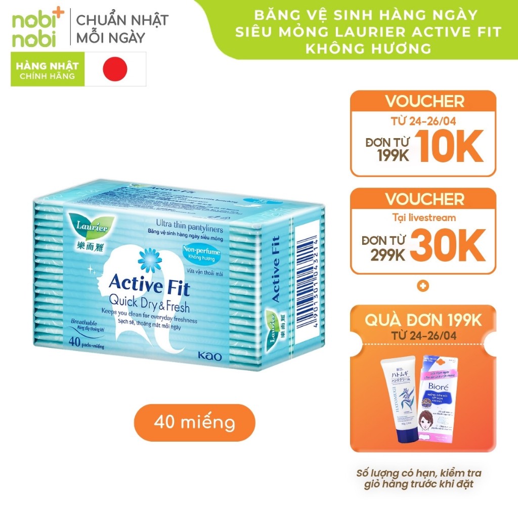 BVS Laurier Fresh&Free Siêu Mỏng