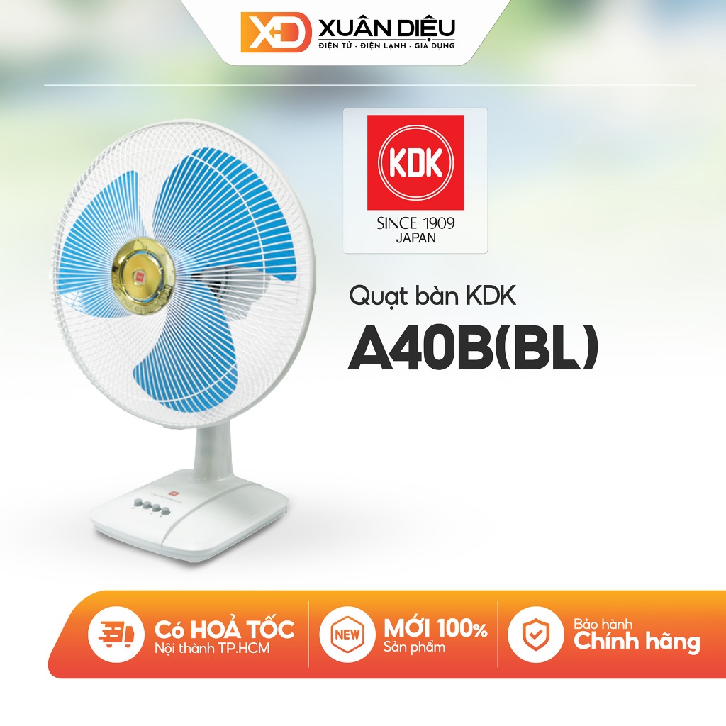 Quạt Bàn KDK 3 Cánh A40B(BL)