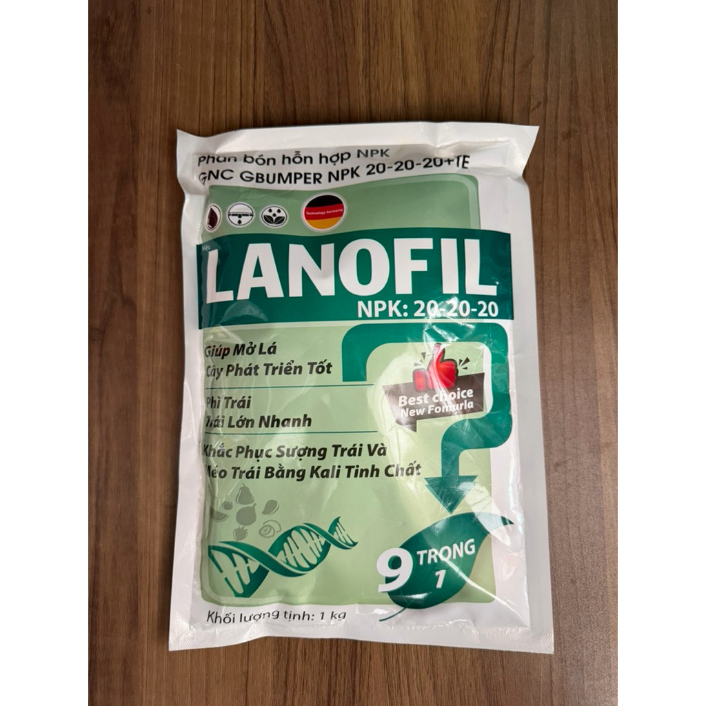 PHÂN BÓN LÁ 20-20-20 TE GÓI 1KG