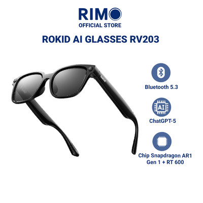 Kính Thông Minh ROKID AI Glasses RV203 Hiển Thị AR Trợ Lý AI Kết Nối Điện Thoại [Nguyên Seal]
