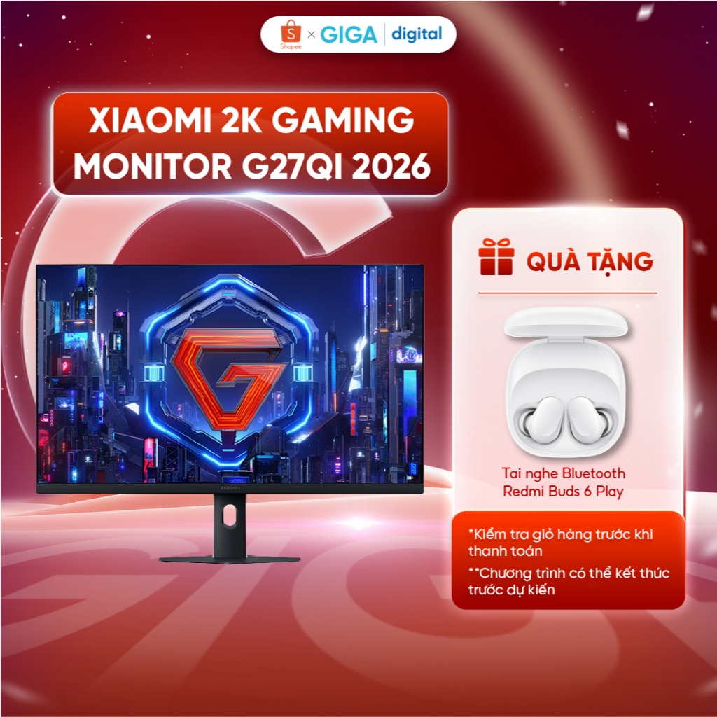 Màn hình Gaming Xiaomi 2K G27Qi 2026 ELA6556EU IPS - Tần số quét 200Hz - Bảo hành 3 năm