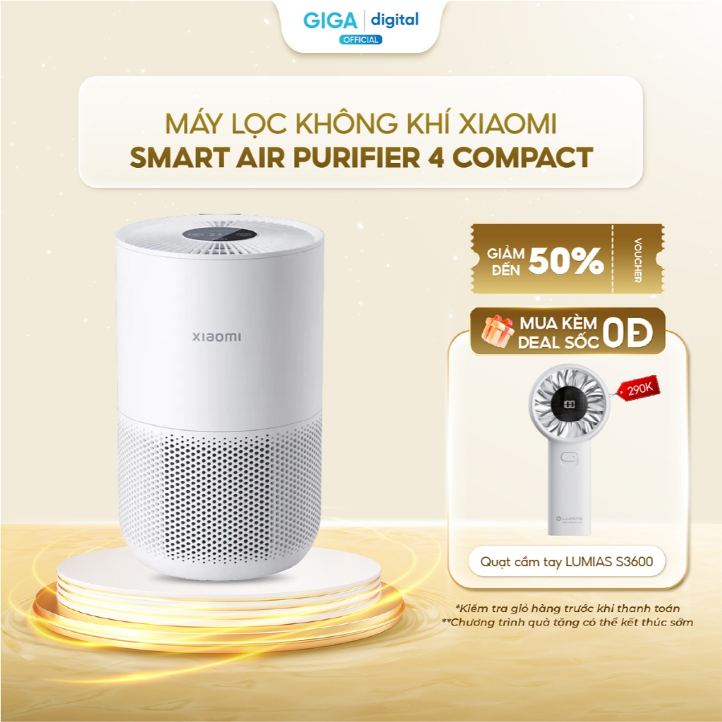 Máy Lọc Không Khí Xiaomi Mi Air Purifier 4 Compact - Giúp Lọc Không Khí, Đánh Bay Bụi Bẩn