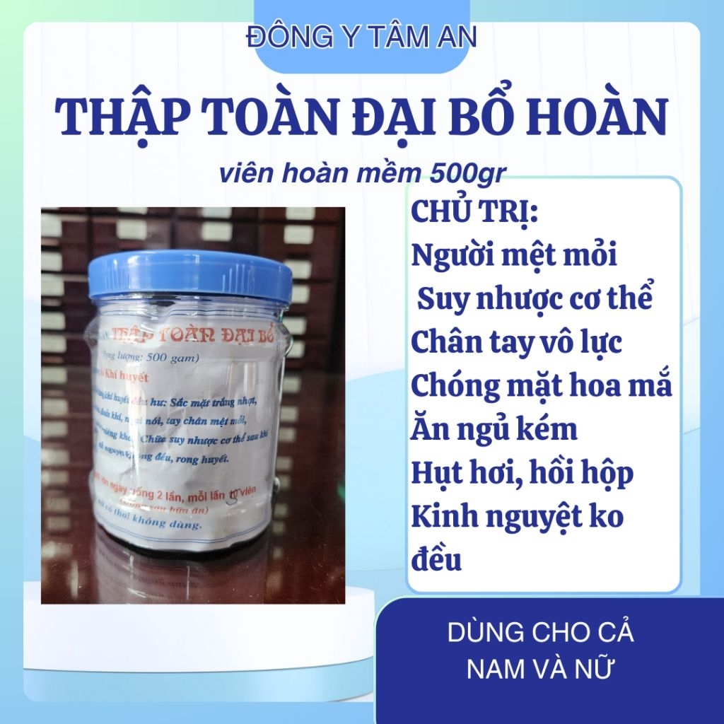 THAP TOAN DAI BO- Vien hoan mem 500gr, boi bo khi huyet, tang cuong sk cho moi nguoi