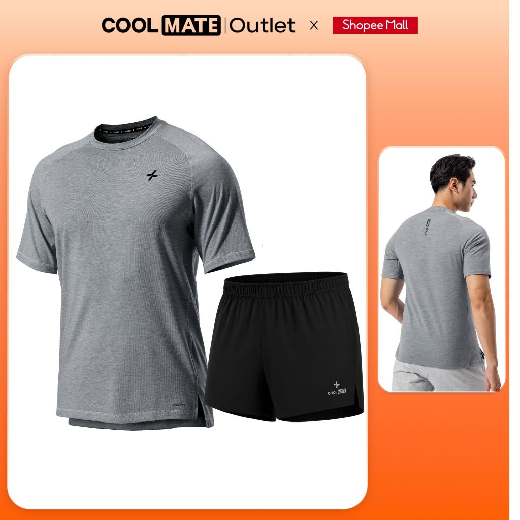 [Tặng tất đơn 299k] Set Đồ Thể Thao Coolmate- Áo Thun Training Comfort và Quần 5inch Essentials