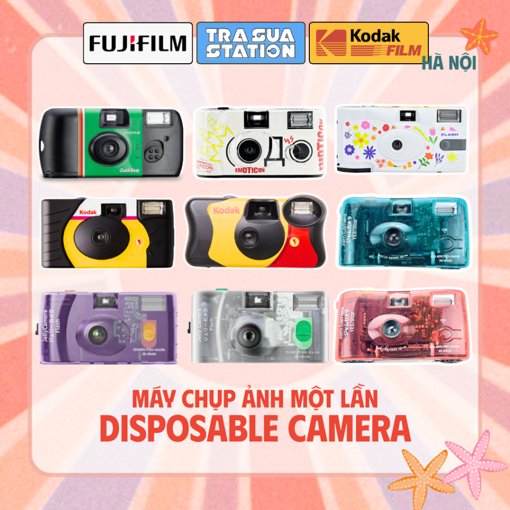 Máy ảnh film Kodak single use - máy ảnh chụp một lần - Funsaver - Power Flash - Máy chụp dưới nước