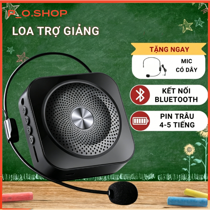 【🔥Rẻ】Loa Trợ Giảng Corisu K200, Có Kết Nối Bluetooth, Âm Thanh To Độ Phủ Sóng Rộng, Kèm Mic, Pin Siê