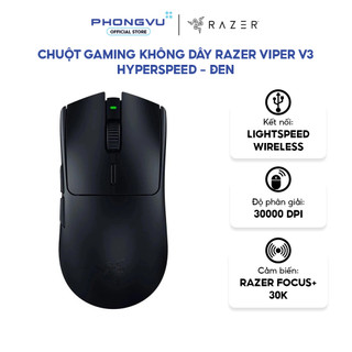 Chuột Gaming không dây Razer Viper V3 HyperSpeed - Đen (RZ01-04910100-R3M1) - Bảo hành 24 tháng