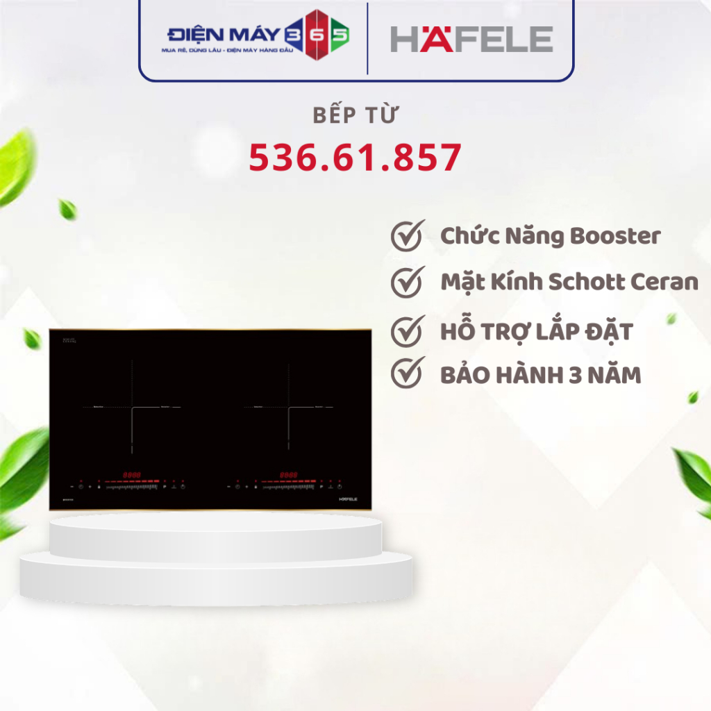 Bếp Từ Âm Đôi Hafele HC-I73242B 536.61.857 – 2 Vùng Nấu, Cảm Ứng Nhạy