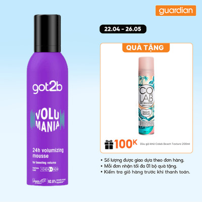 Bọt Tạo Phồng Cho Tóc Got2b Volumania 24H Volumising Mousse UK 250ml | Guardian Việt Nam