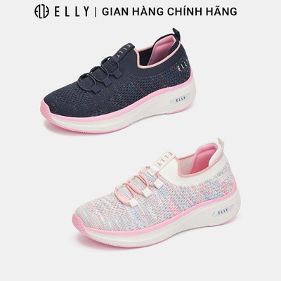 Giày thể thao nữ ELLY EG309 slip on vải lưới thoáng khí đế cao