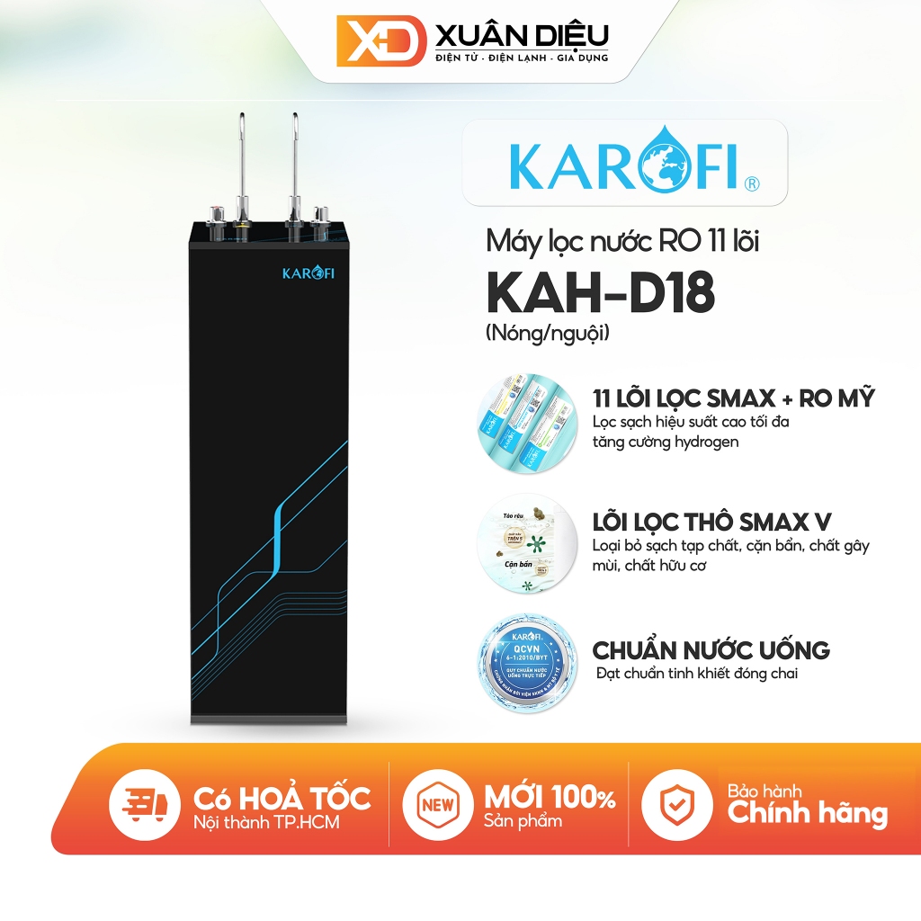 Máy Lọc Nước Nóng Nguội Karofi KAH-D18