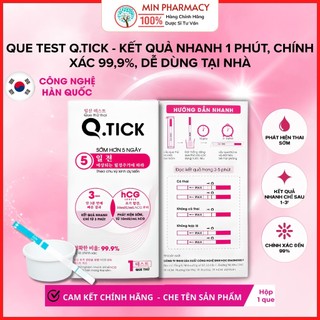 [ CHE TÊN SP ] Que TEST Q.TICK Chính Hãng  Tiện Lợi ,Kết Quả Nhanh Chính Xác Tuyệt Đối , Dễ Sử Dụng