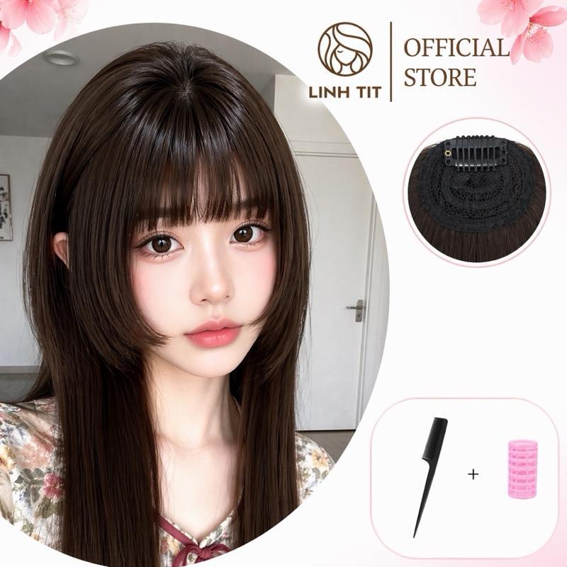 MÁI HIME tóc thật mối kẹp siêu nhẹ | Tóc giả Linh Tít