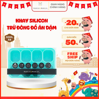 Khay silicon trữ đông đồ ăn dặm cho bé marcus & marcus – ollie