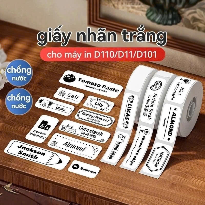Nhãn trang sức dùng cho máy Niimbot B1/B21/B21Pro/B31/B3S