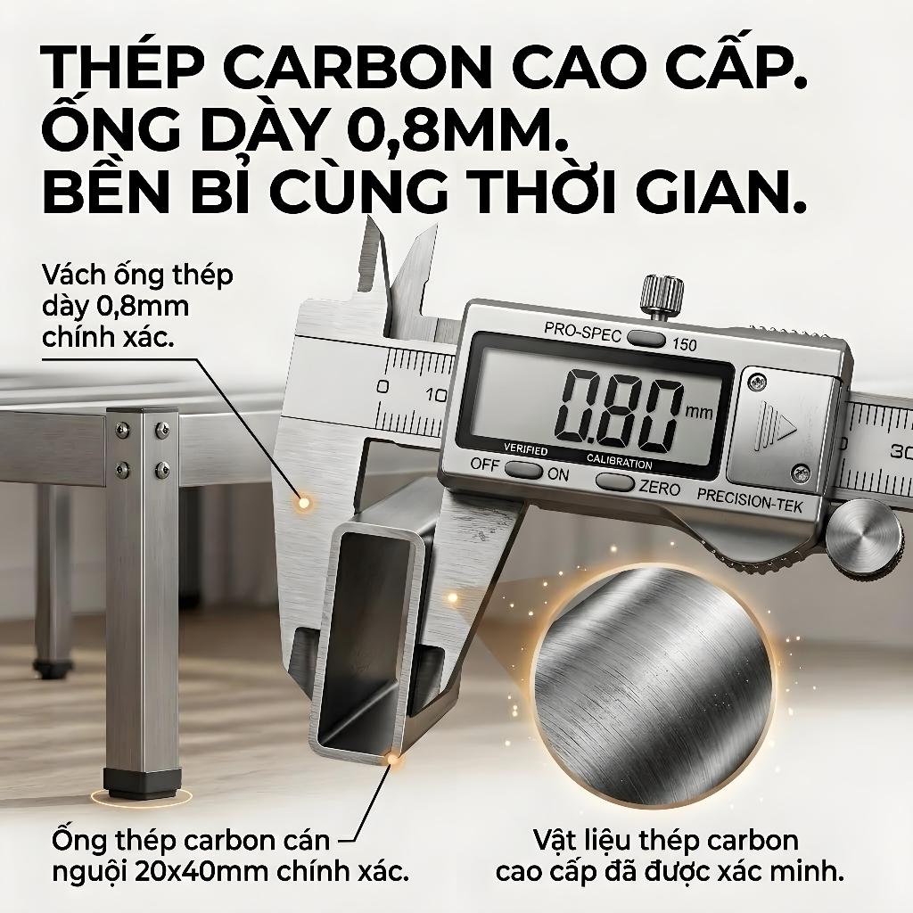 ALVIN Giường pallet giường sắt Khả năng chịu tải cực mạnh chống ẩm và chống gỉ Không gian lưu trữ dưới gầm giường | BigBuy360 - bigbuy360.vn