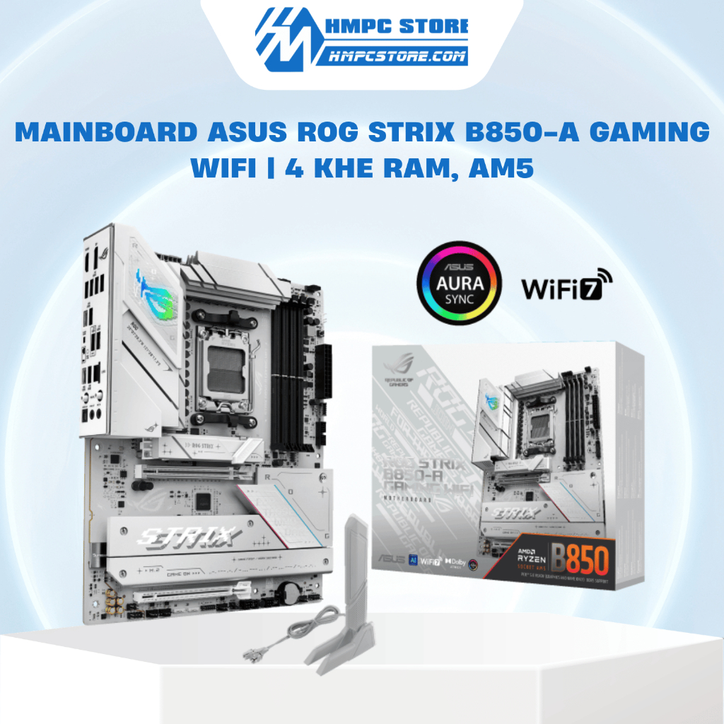 Mainboard Asus ROG STRIX B850-A Gaming WIFI | 4 khe ram, AM5, bảo hành 36 tháng