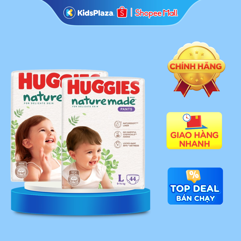 [NEW - AFF] Bỉm Tã Huggies Nature Made nội địa chính hãng