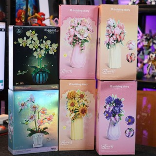 [Có Chậu] Set Hoa Bướm 4 Mùa Đồ chơi mô hình lắp ghép, sưu tầm, trang trí, Mô hình lắp ghép cao cấp.