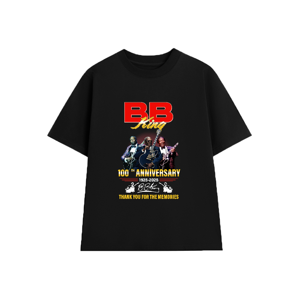 Áo Thun B. B. King ( BB King) The King of the Blues KB003, Unisex Form Rộng Cotton Mềm
